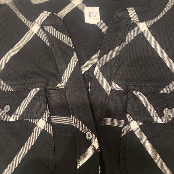 Gap black and white plaid tunic size small - Picture 5 of 7